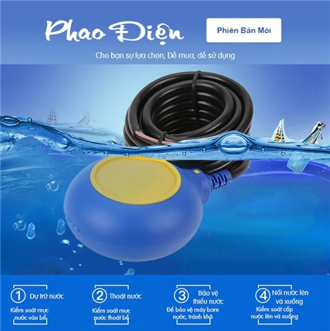Hướng dẫn cách lắp đặt phao điện tự động máy bơm nước 
