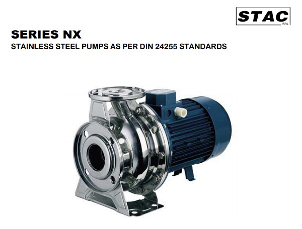 Máy bơm công nghiệp đầu inox Stac NX-Made in Italy 100%-cấp CO-CQ