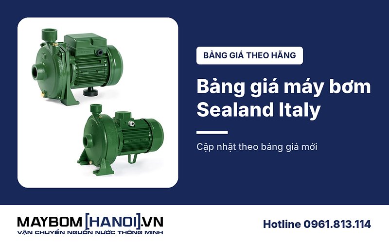 Bảng giá máy bơm nước Sealand Italy mới nhất tại Hà Nội