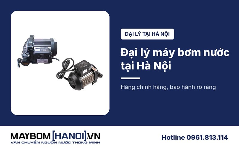 Đại lý máy bơm nước chính hãng tại Hà Nội, đủ các hãng