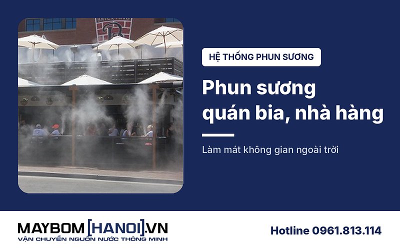 Hệ thống phun sương quán bia, nhà hàng