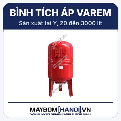 Bình tích áp Varem Italy loại đứng có chân