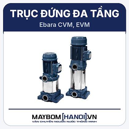Máy bơm trục đứng đa tầng cánh Ebara CVM Máy bơm trục đứng đa tầng cánh Ebara CVM