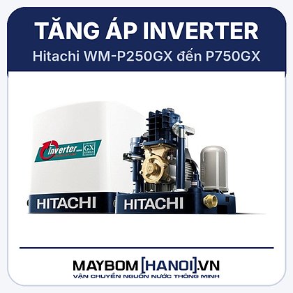 Máy bơm tăng áp inverter Hitachi WM-P250GX-SPV Máy bơm tăng áp inverter Hitachi WM-P250GX-SPV
