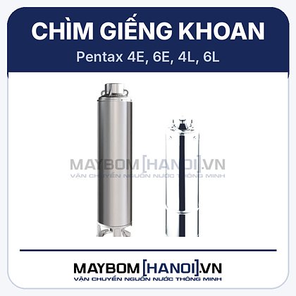Máy bơm chìm giếng khoan 4 inch Pentax 4E Máy bơm chìm giếng khoan 4 inch Pentax 4E