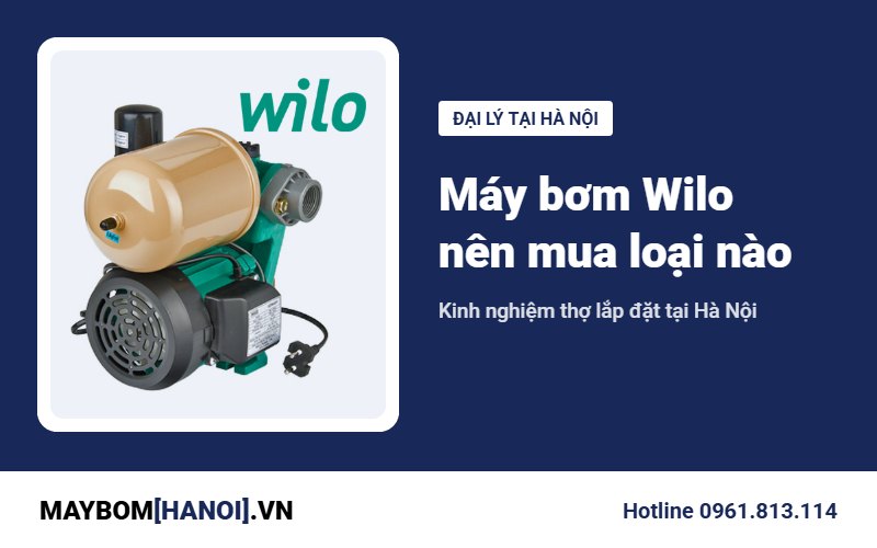 Nên mua máy bơm Wilo loại nào? Kinh nghiệm thợ lắp tại Hà Nội